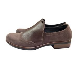 Womens NAOT Angin Shoes Size 38 7 Brown Leather Loafers